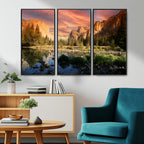 Yosemite Valley Wall Art, El Capitan Sunset Canvas Print