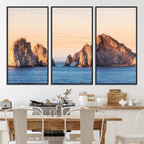 El Arco Wall Art Canvas Print, Framed Cabo San Lucas Ocean Arch Coastal Art