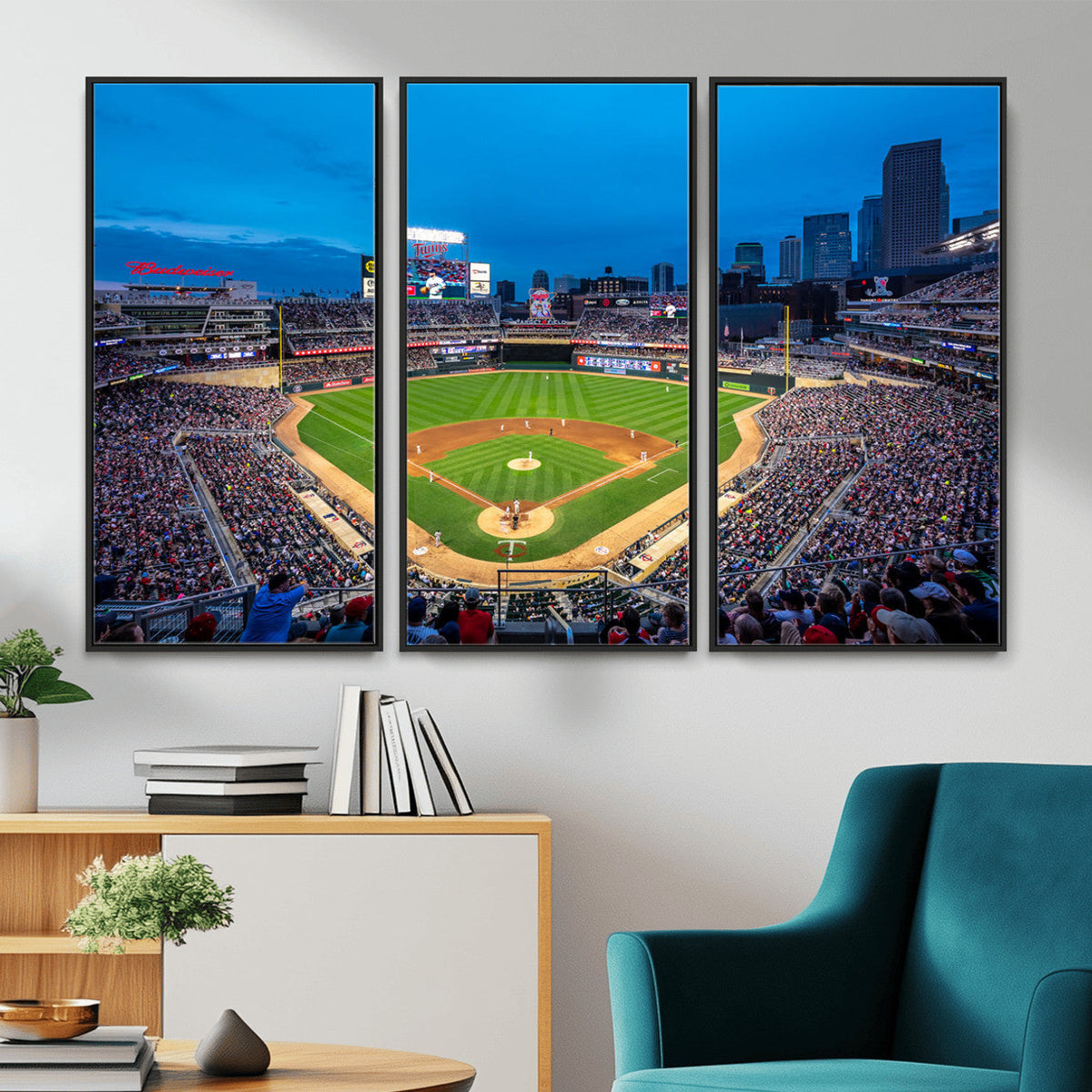 Target Field Stadium Wall Art Canvas Print, Minnesota Twins