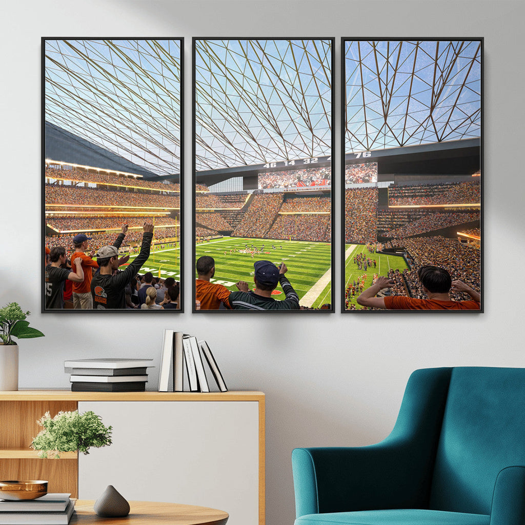 Cleveland Browns Stadium Wall Art Canvas Print