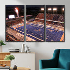 Boise State Broncos Albertsons Stadium Wall Art Canvas Print