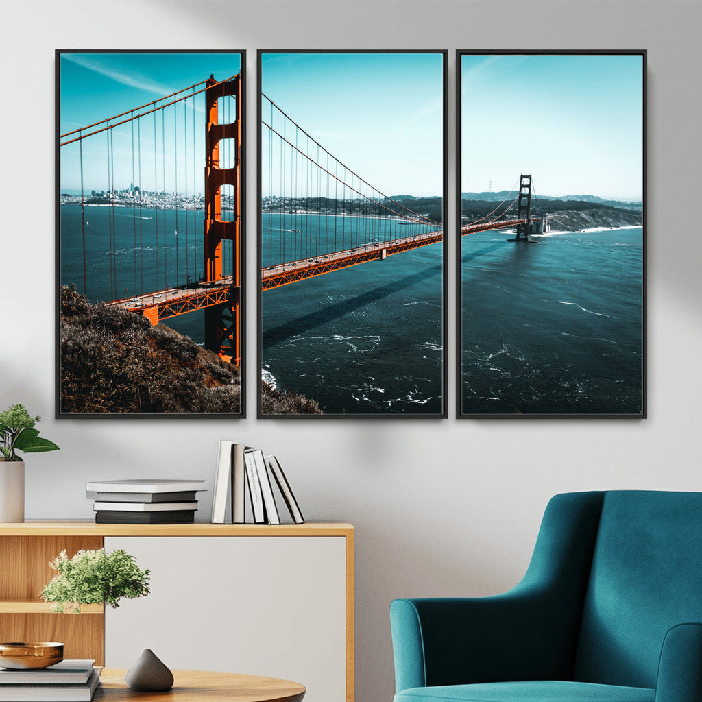 Golden Gate Bridge Wall Art Canvas Print | San Francisco Landmark Photography
