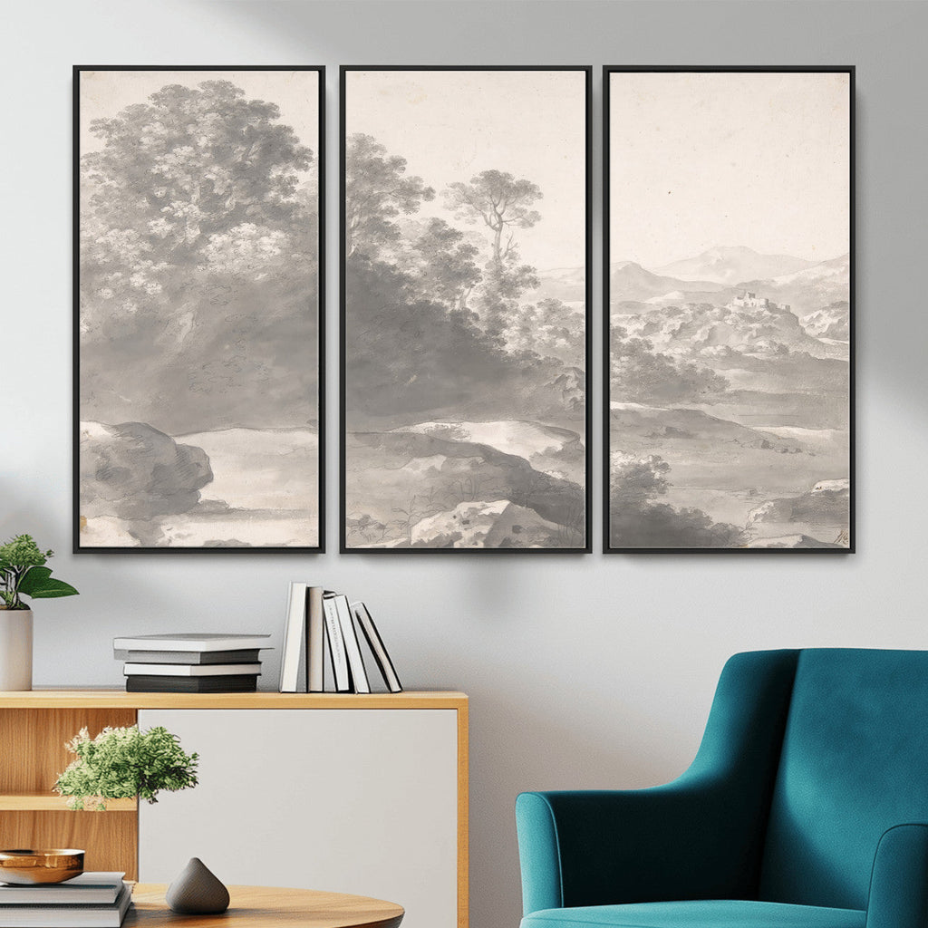 Van Poelenburch Landscape Canvas Wall Art | Dutch Golden Age