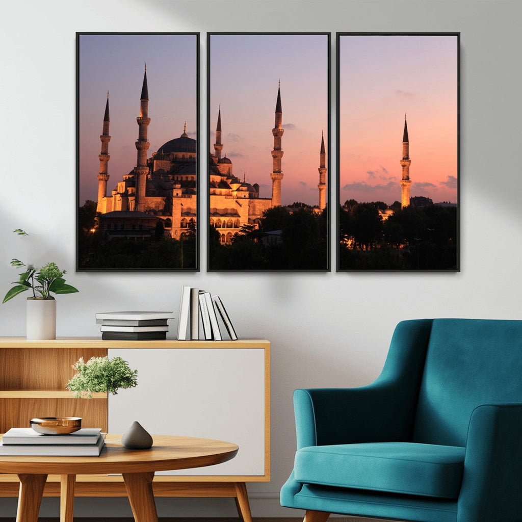 Wall Art Turkey Istanbul Skyline Canvas Print