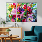 Oil Flower Abstract Canvas Print