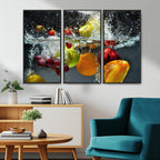 Kitchen Vegetables World Wall Art Canvas Print