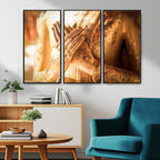 Buddha Statue Hands Wall Art Canvas Print