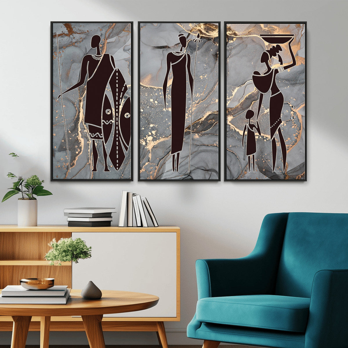 African American Wall Art | Elegant African Women Canvas Print