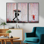 Banksy Wall Art Canvas Print | Framed Graffiti Street Art Picture