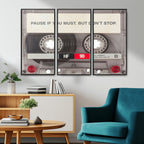 Music Cassette Iconic Wall Art Canvas Print