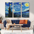 Vincent Van Gogh The Starry Night Abstract Wall Art Canvas Print