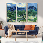 Olive Trees Van Gogh Wall Art Canvas Print