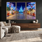 Disney Castle Wall Art | Large Magic Kingdom Canvas Artwork