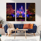 Disney Castle Wall Art | Framed Magic Kingdom Canvas