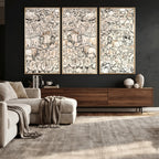 Abstract Bison Wall Art Canvas Print, Abstract Animal Art for Cabin Decor