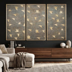 Abstract Birds Wall Art Canvas Print