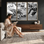 American Football Player Wall Art Canvas Print