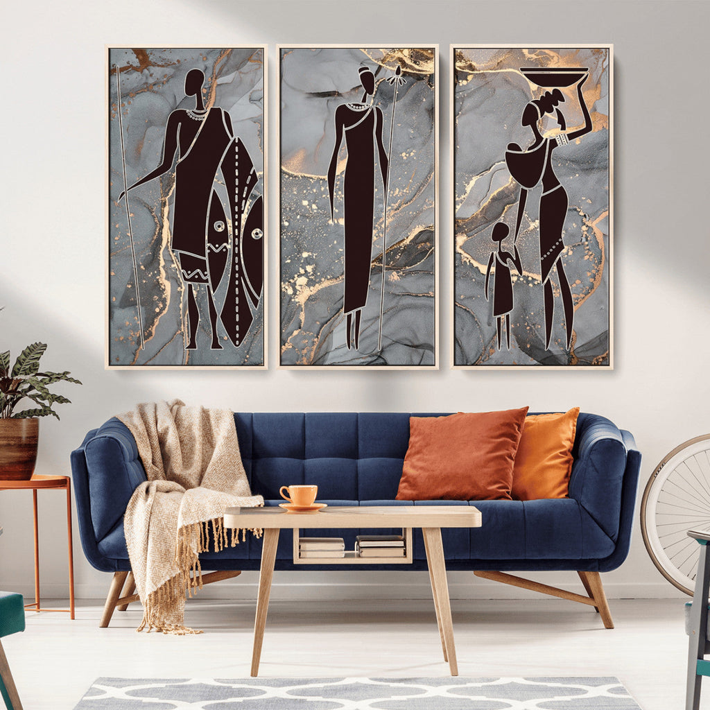 African American Wall Art | Elegant African Women Canvas Print