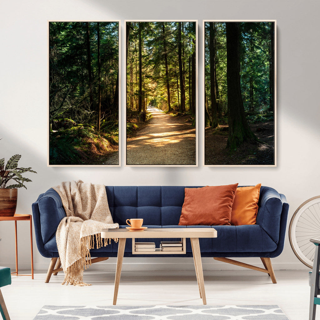 Natural Landscape Wall Art Relaxing Forest Canvas Print