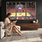 Miami Heat Basketball Team Print Wall Art, Kaseya Center