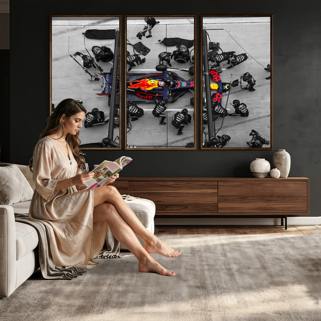 Red Bull Formula 1 Canvas Wall Art Print