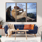 Fallen Angel Wall Art Canvas Print, Alexandre Cabanel Classic Art Reproduction
