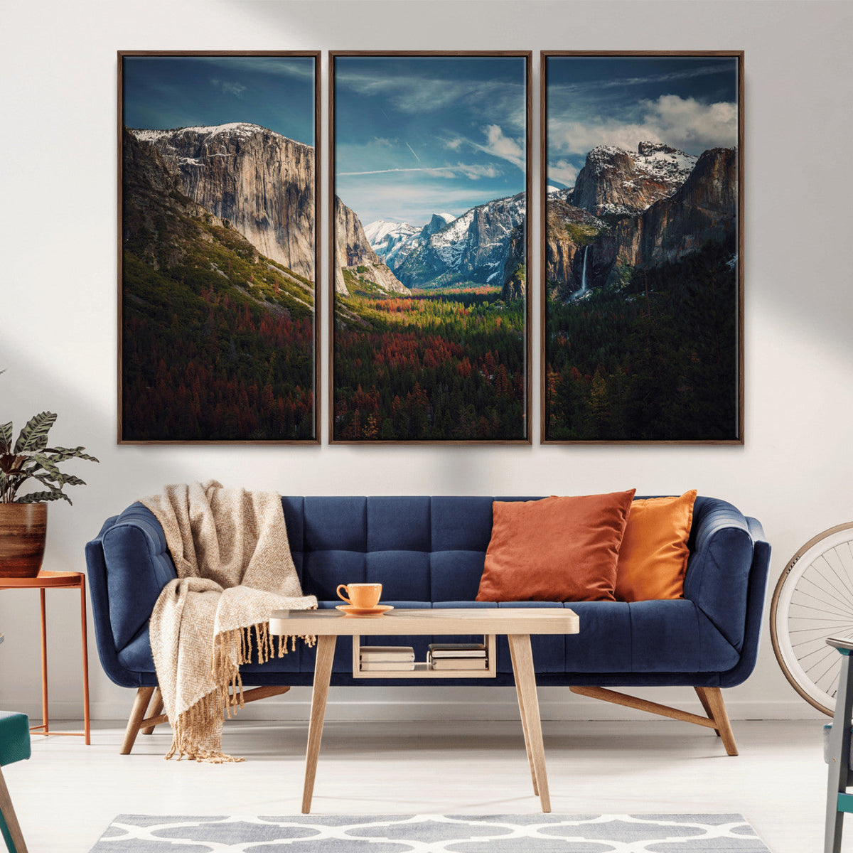 Yosemite National Park Wall Art Canvas Print, Framed El Capitan Mountain Landscape