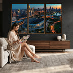 Chicago Bears Soldiers Field Wall Art Canvas Print