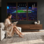 Ole Miss Rebels Vaught Hemingway Stadium Wall Art Canvas Print