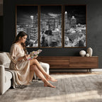 Charlotte Skyline Canvas Wall Art Print | North Carolina Cityscape