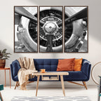 Vintage Airplane Wall Art Canvas Print