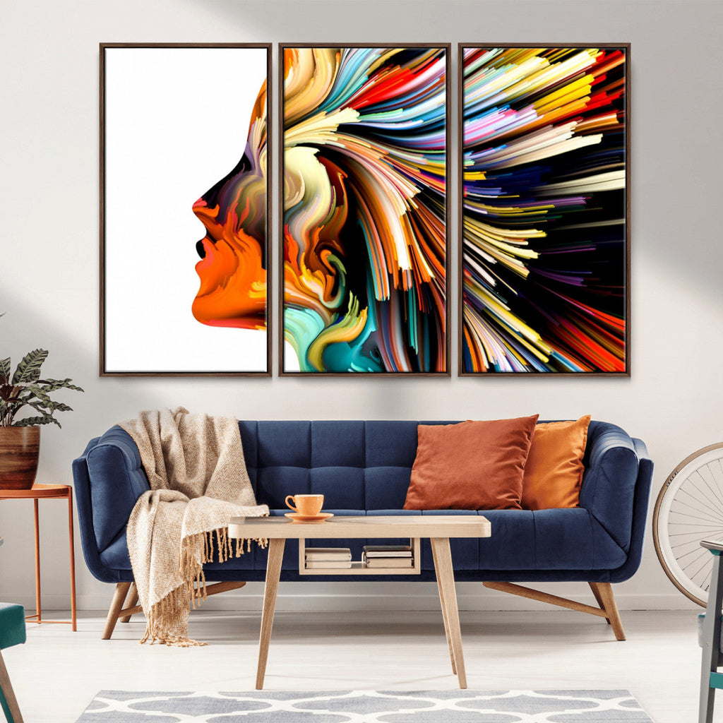 Profile Colors Canvas Print