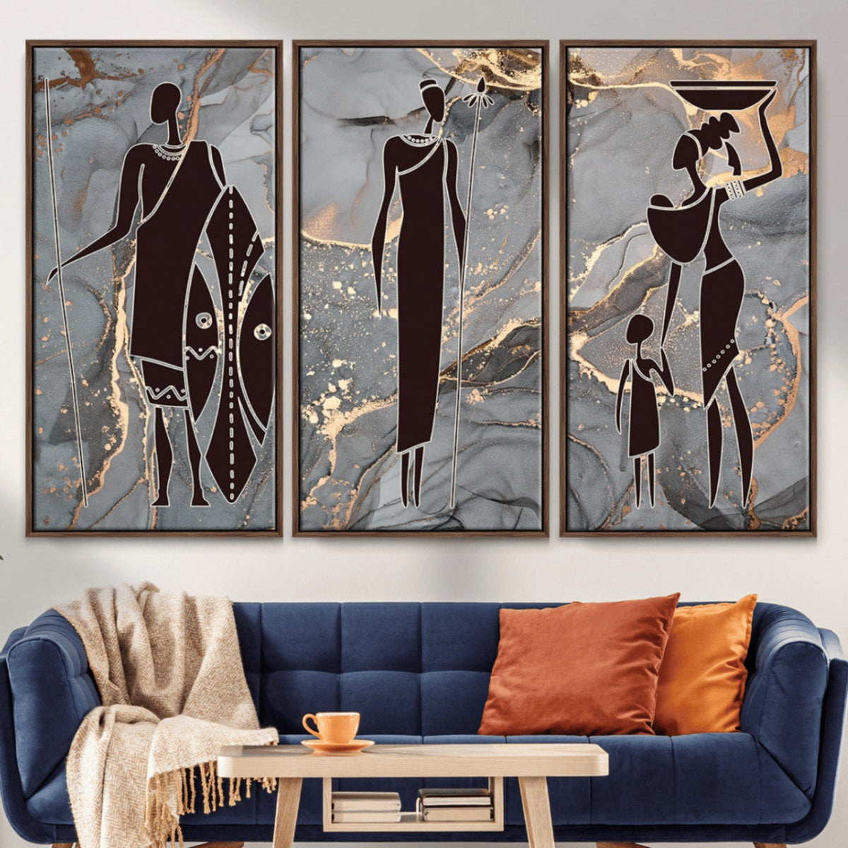 African American Wall Art | Elegant African Women Canvas Print