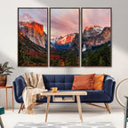 Yosemite Half Dome Wall Art Canvas Print El Capitan