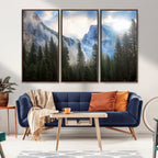Half Dome Yosemite California Wall Art Canvas Print El Capitan