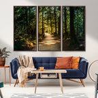 Natural Landscape Wall Art Relaxing Forest Canvas Print