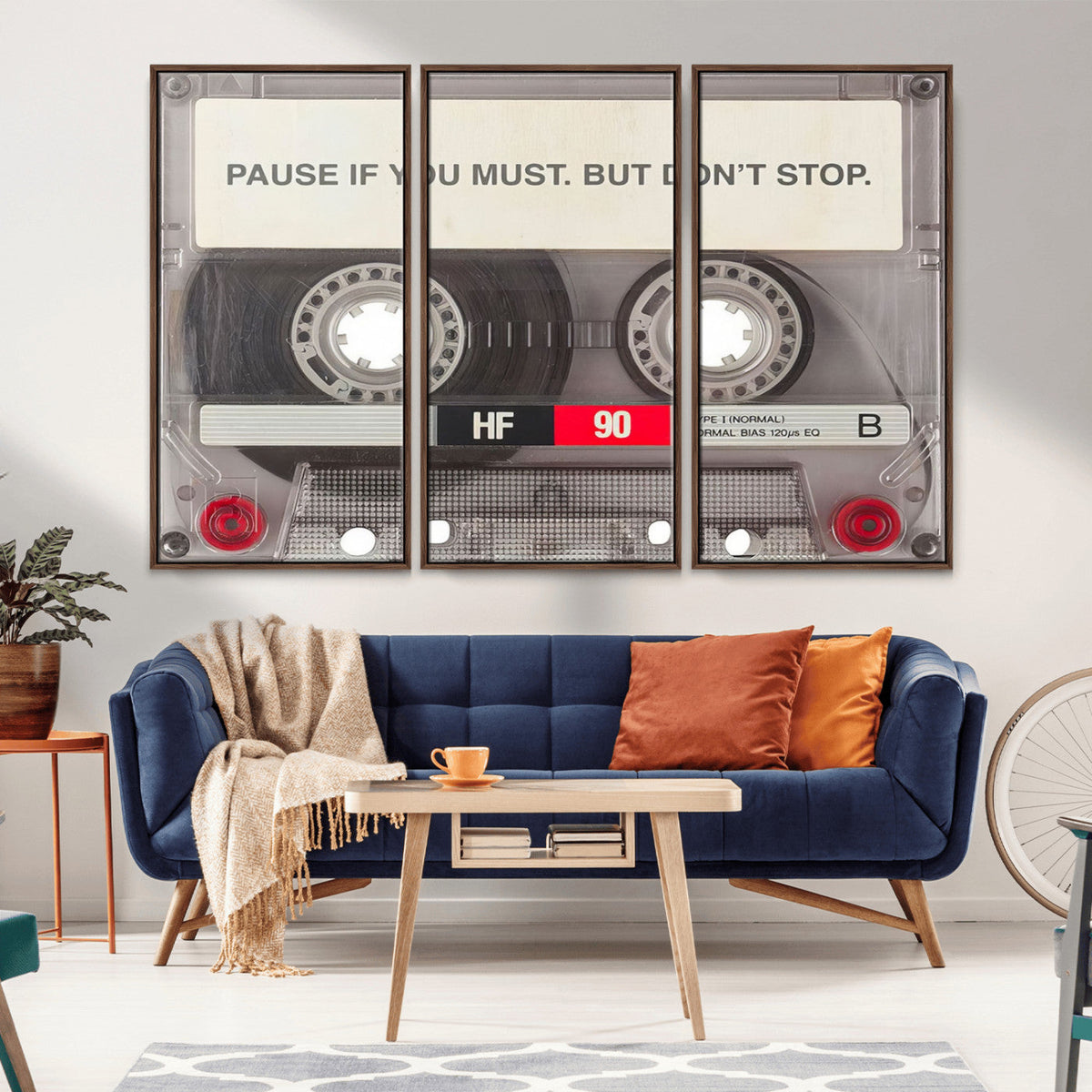Music Cassette Iconic Wall Art Canvas Print