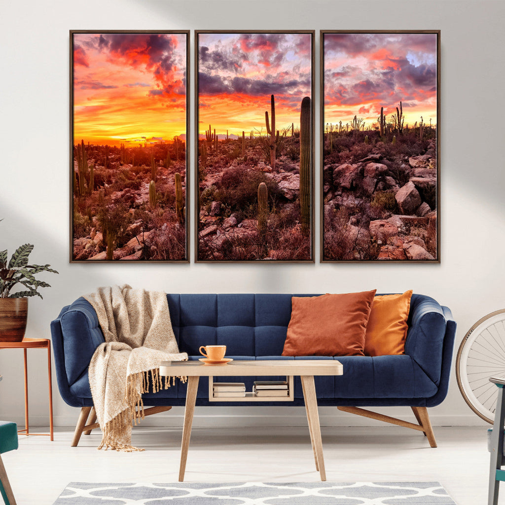 Arizona Desert Print, Western Cowboy Wall Art Print
