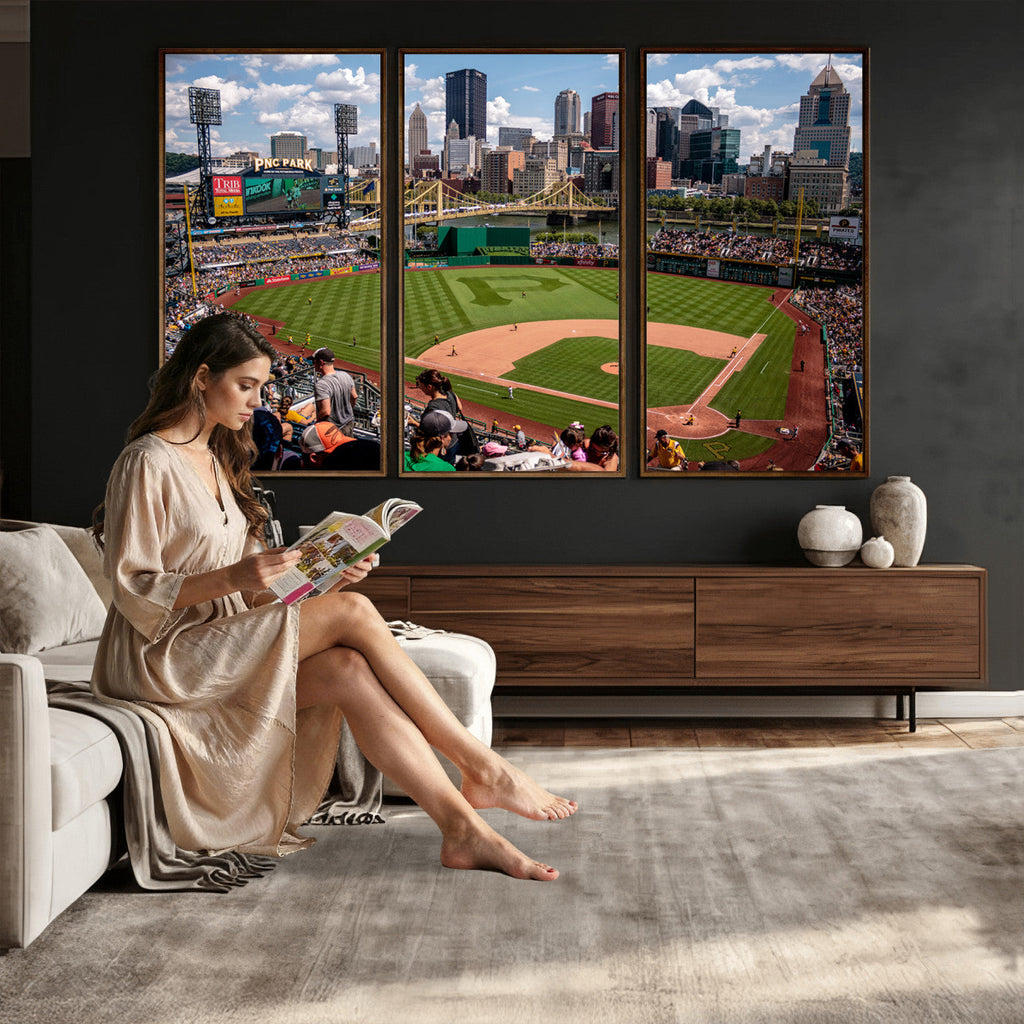 Pittsburgh Pirates Baseball Team Print, PNC Park Stadium