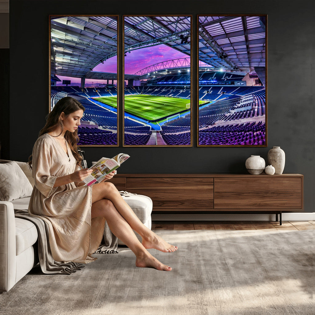 FC Porto Soccer Team Print Canvas, Dragon Stadium Wall Art