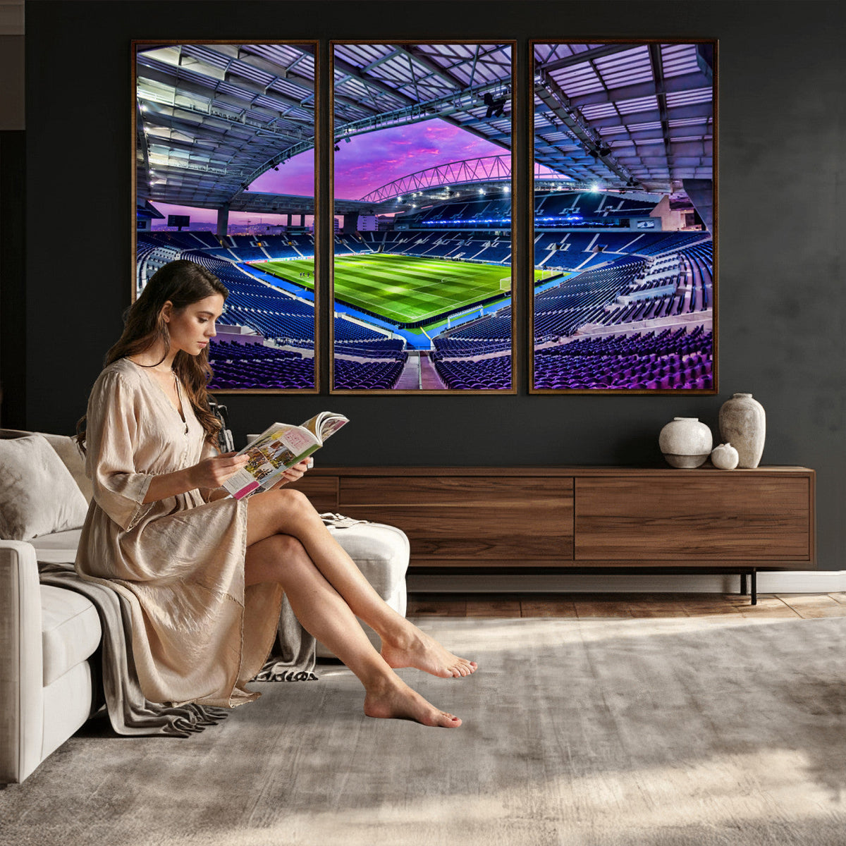 FC Porto Soccer Team Print Canvas, Dragon Stadium Wall Art