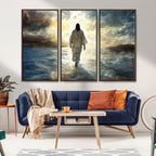 Jesus Walking on Water Wall Art | Canvas Print | Ready to Hang