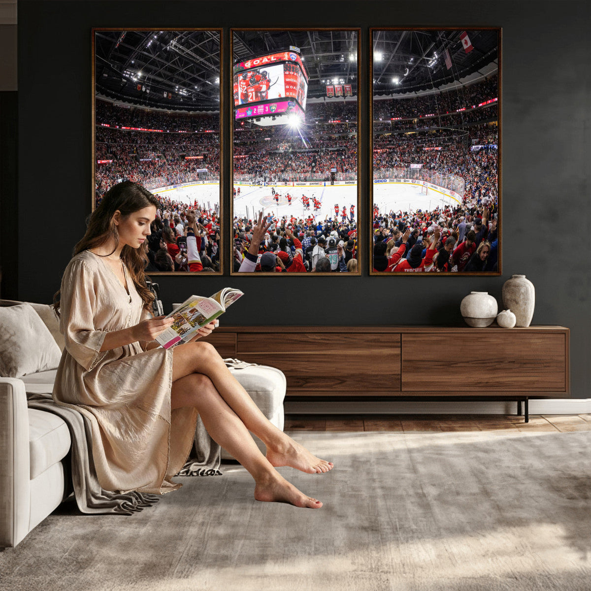Amerant Bank Arena Wall Art Canvas Print, Hockey Arena