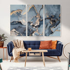 Multipanel Marble Fluid Effect Wall Art Abstract Canvas Wall Art Print