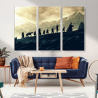 Fellowship Journey Wall Art | Fantasy Adventure Canvas Print