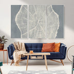 Abstract Tree Ring Wall Art Canvas Print, Framed and Ready to Hang