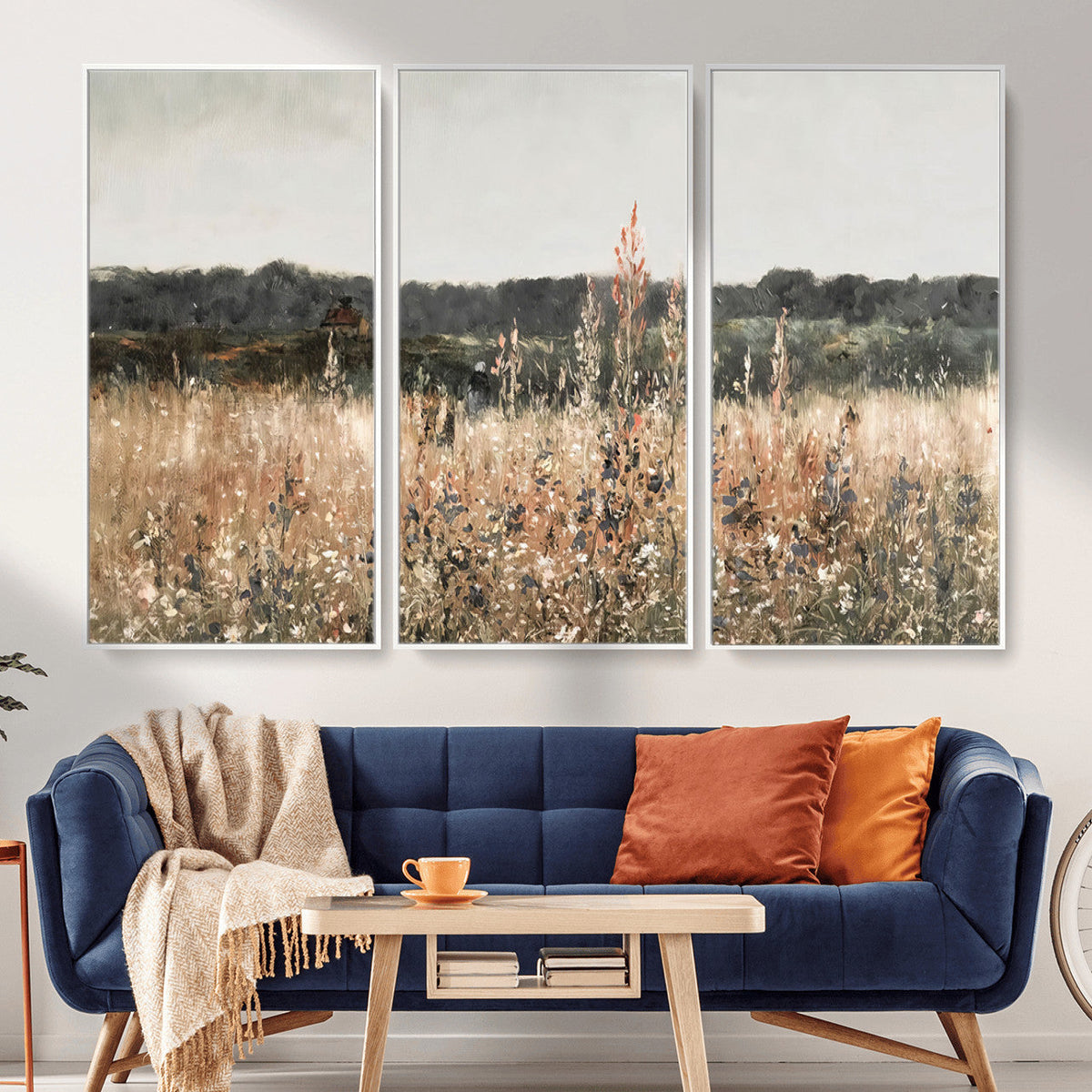 Rustic Field Landscape Wall Art Print, Giclee Canvas Wall Art