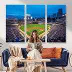 Target Field Stadium Wall Art Canvas Print, Minnesota Twins