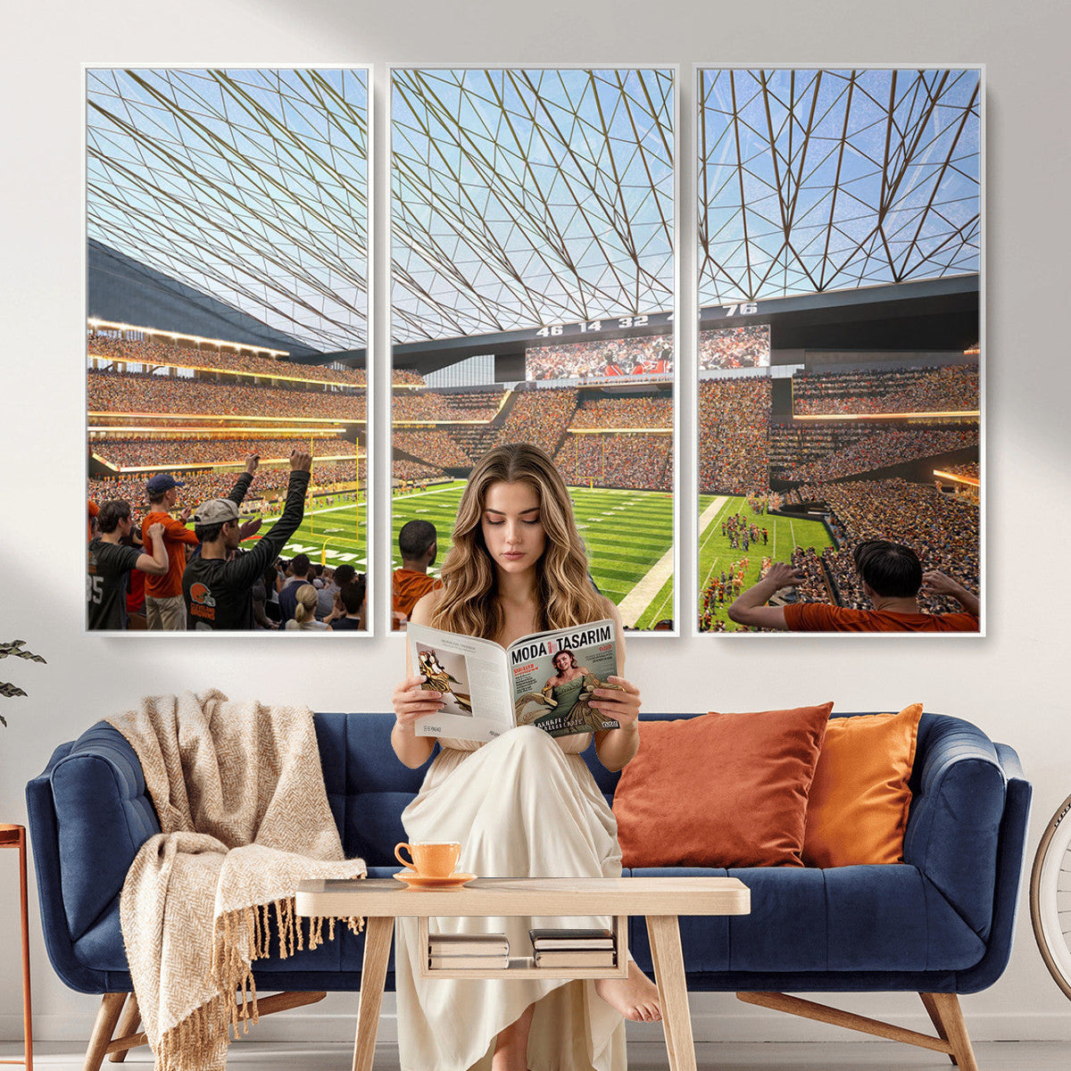 Cleveland Browns Stadium Wall Art Canvas Print