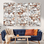 Abstract Longhorn Herd Wall Art Canvas Print